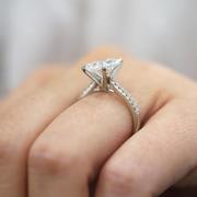 Radiant Pave Diamond Engagement Ring